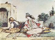Eugene Delacroix Conversation mauresque (mk32) oil painting on canvas